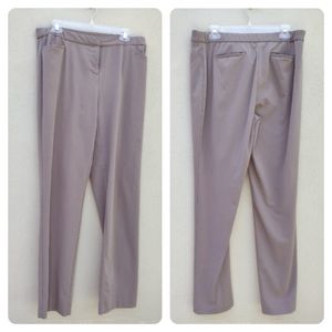 Alfani Tan Dressy / Work Slacks with Elastic Waist in Size 12